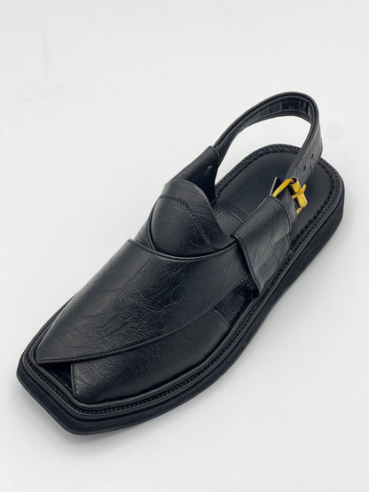 Half kaptan Premium original leather (Black cut piece)