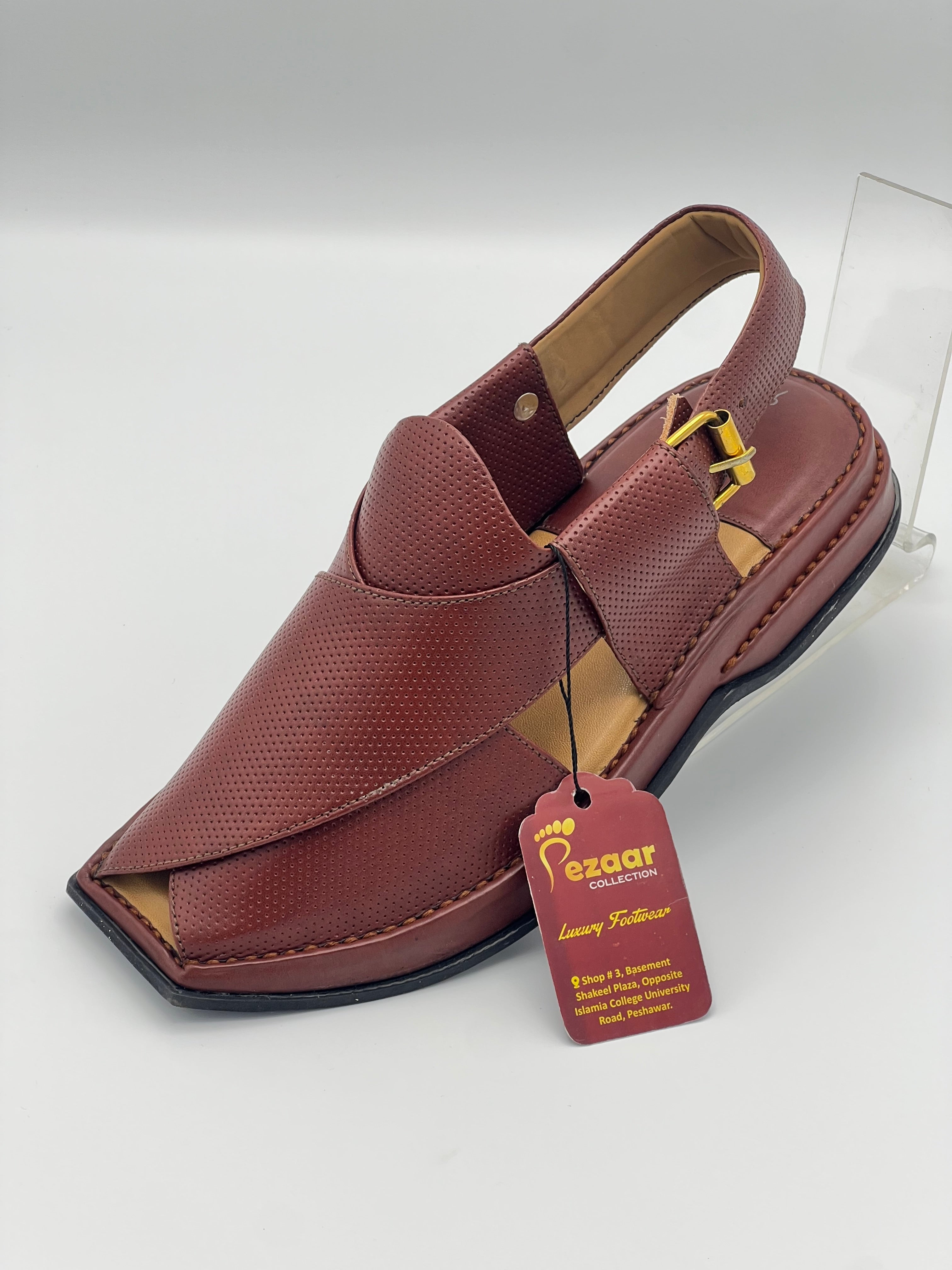 T shape classic dotted peshawari chapal (muster)
