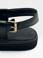 Gogo Round Shape Black Texture Sketcher Sole (Light Weight)