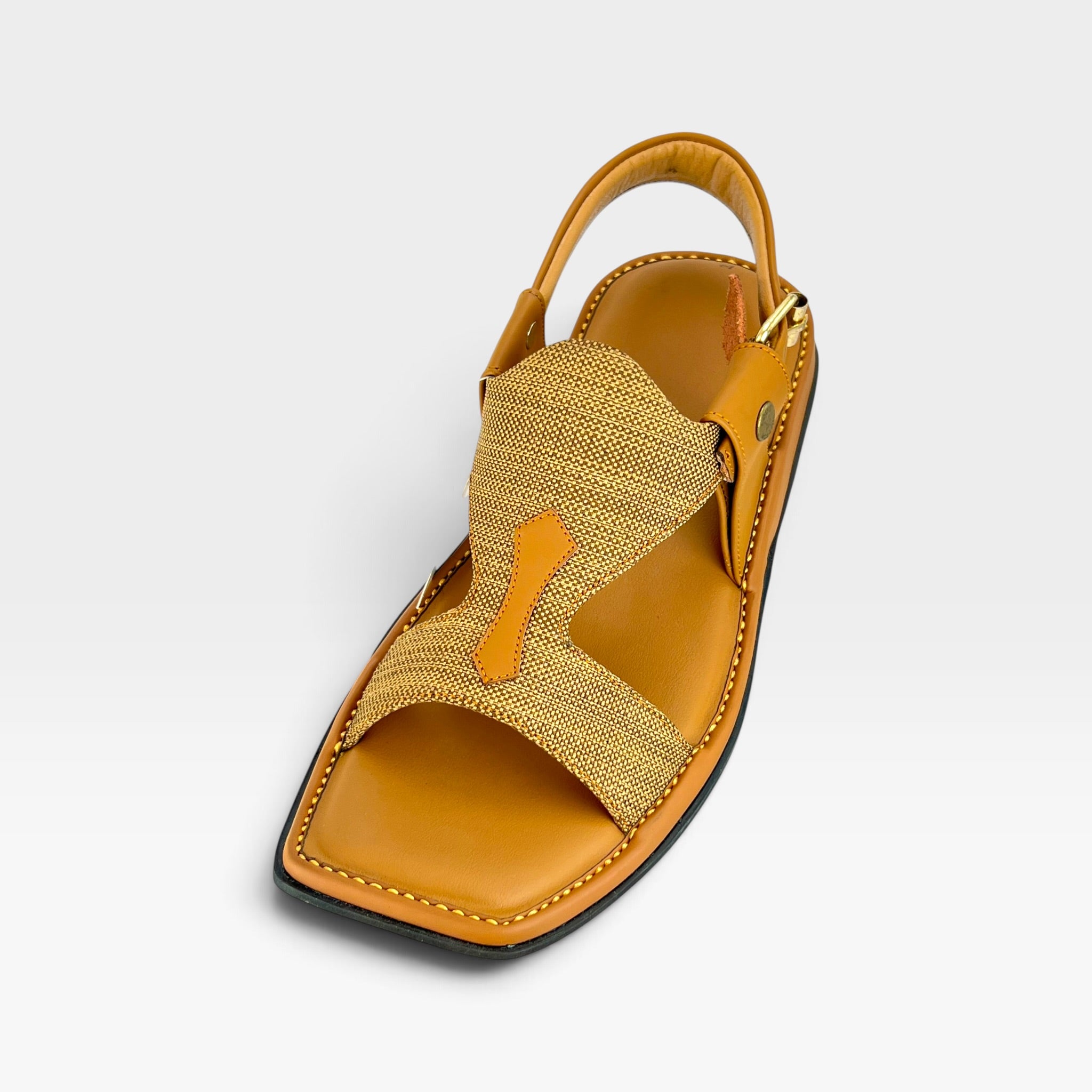 Panjedar Chappal (Fabric Beige)