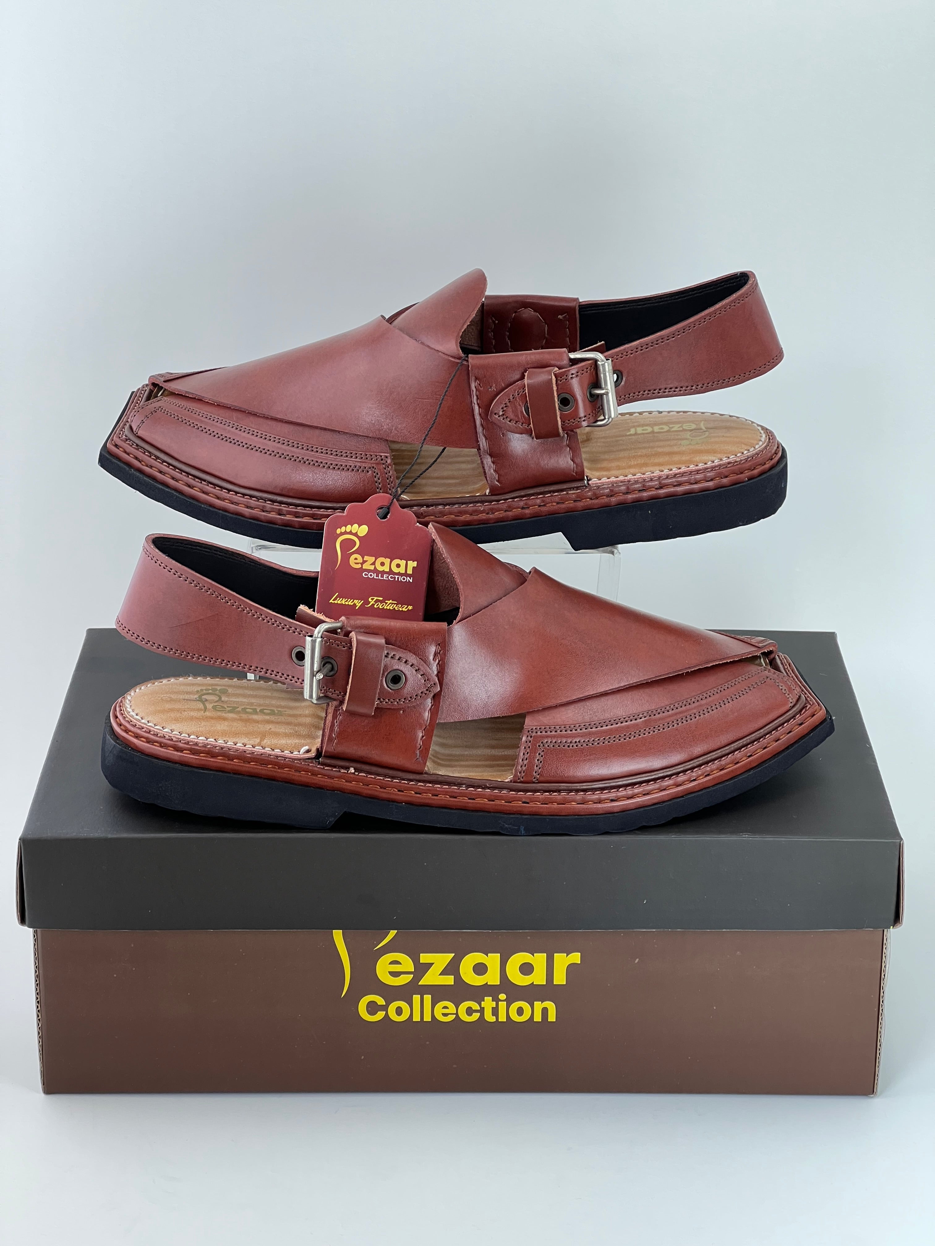Goll T Vibram sole Mehrun T shape Peshawri Chappal(light weight)