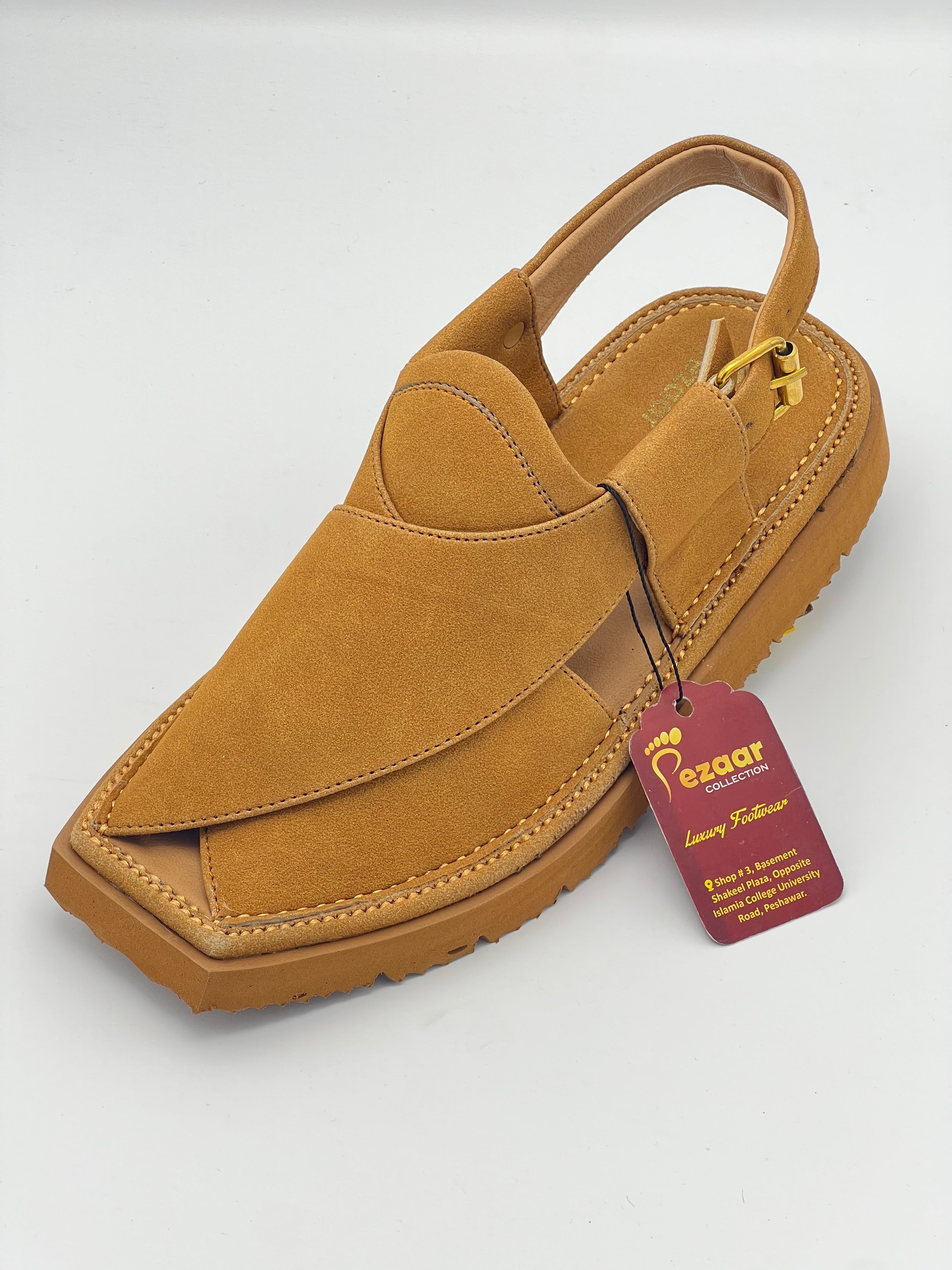 Light weight kaptan sued leather (Golden)