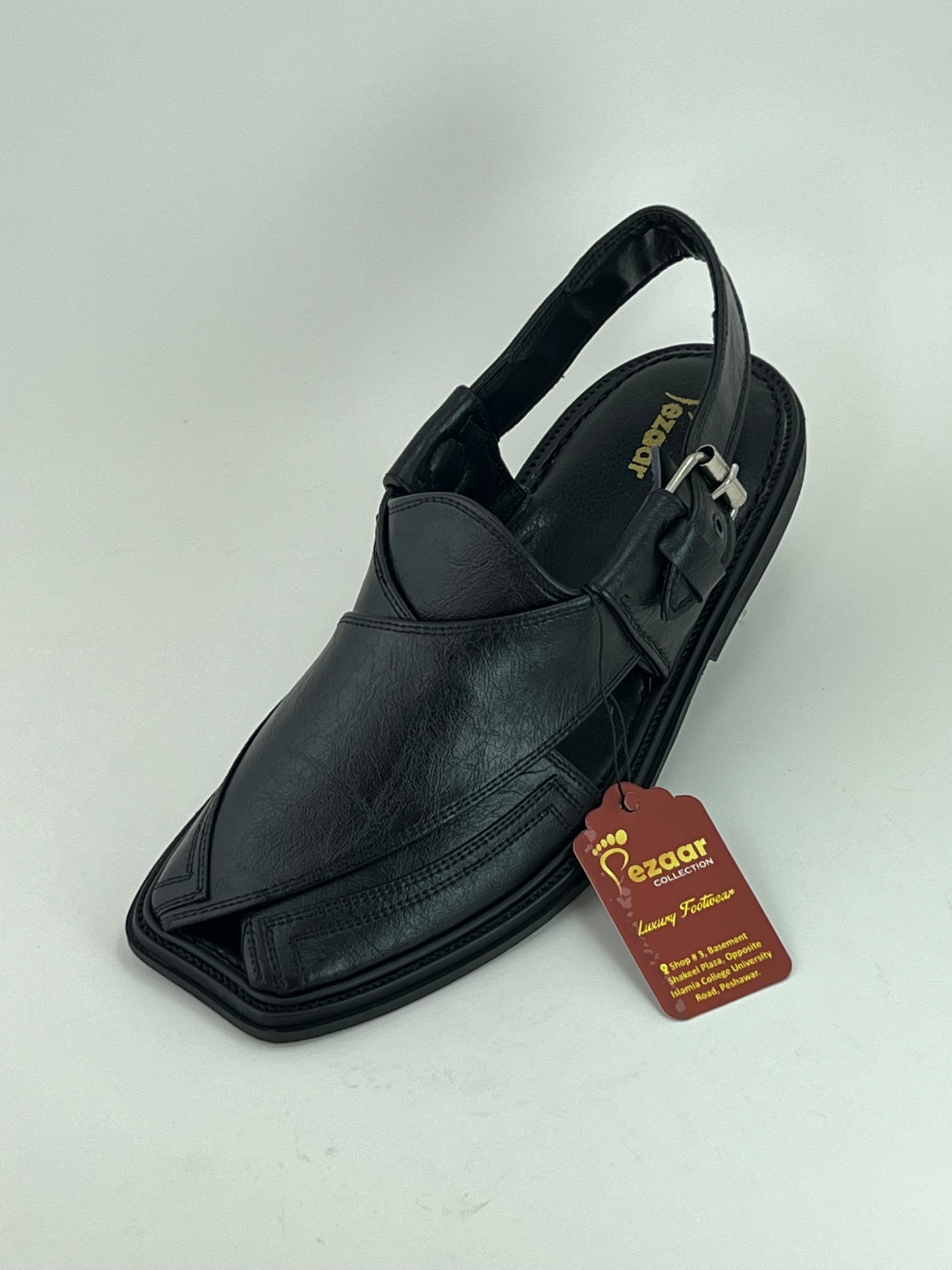 Classic Peshawari Chapal – Soft Leather Comfort Sole