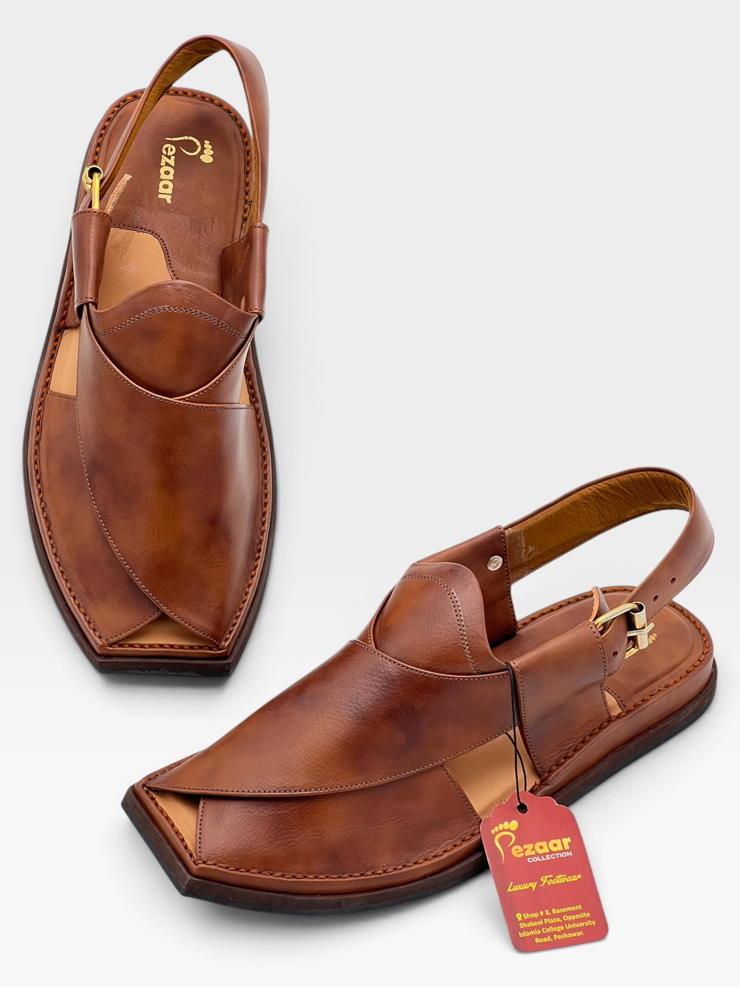 Half Kaptan T shape (Cognac Brown)