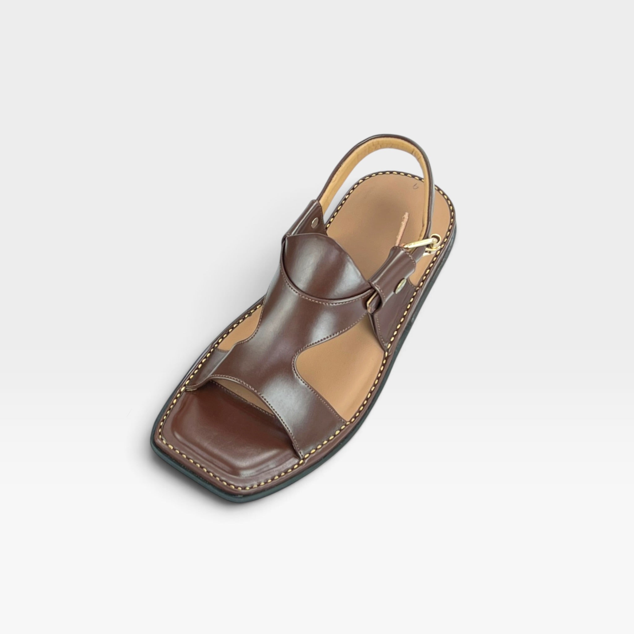 Panjedar Chappal Chocolate Brown
