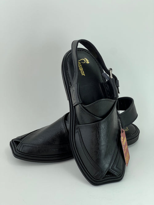 Classic Peshawari Chapal – Soft Leather Comfort Sole