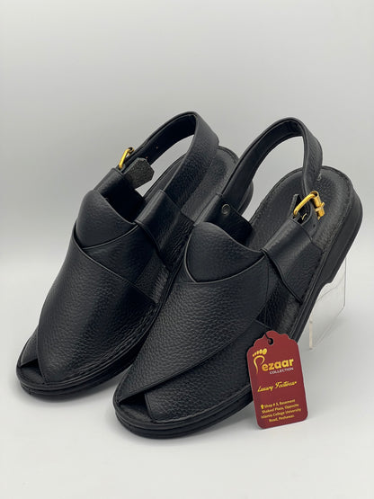 Mens Peshawari chapal Black denider -comfortable and medicated