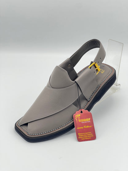 upper touch pure leather peshawari chapal(Gray)