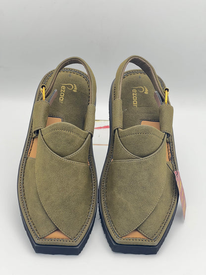 Light weight kaptan sued leather (Greenish)
