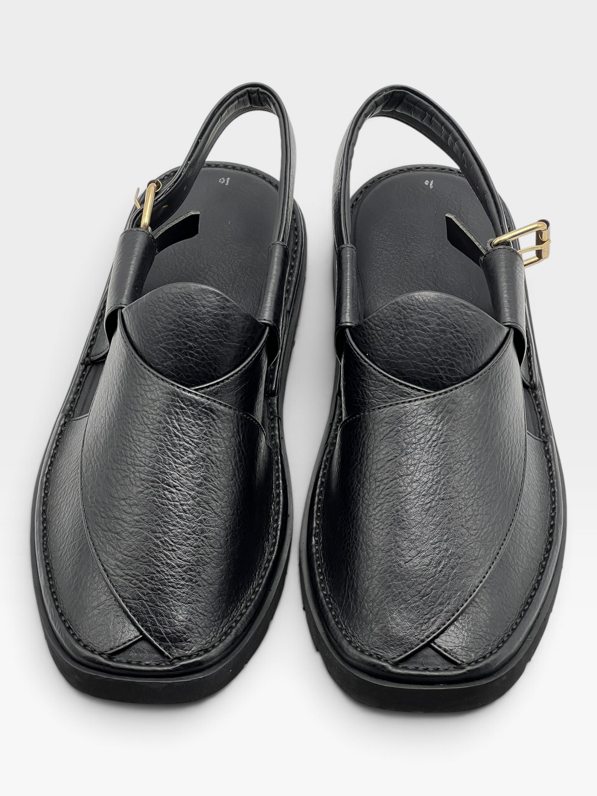 Gogo Round Shape Black Texture Sketcher Sole (Light Weight)