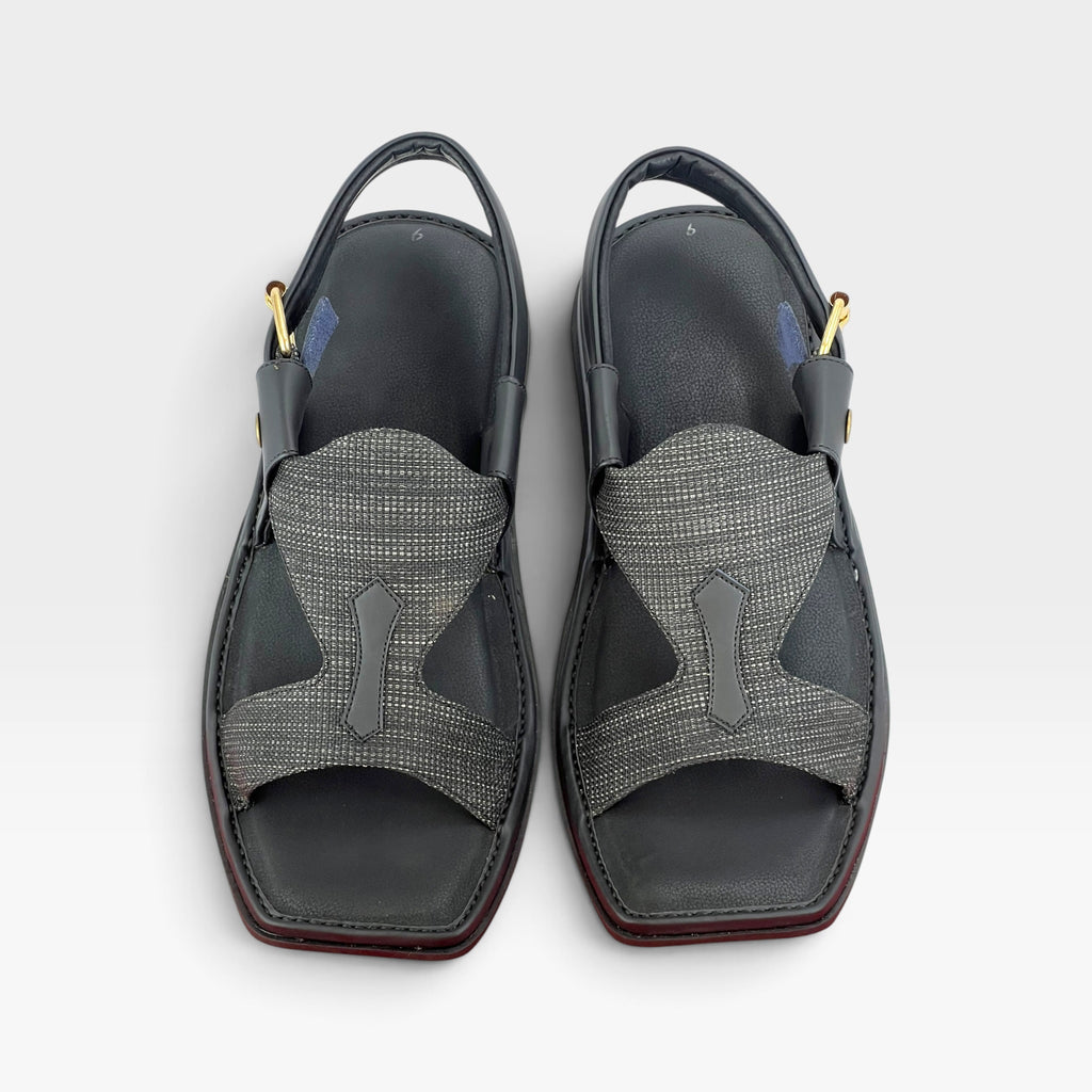 Panjedar Chappal (Fabric Black)