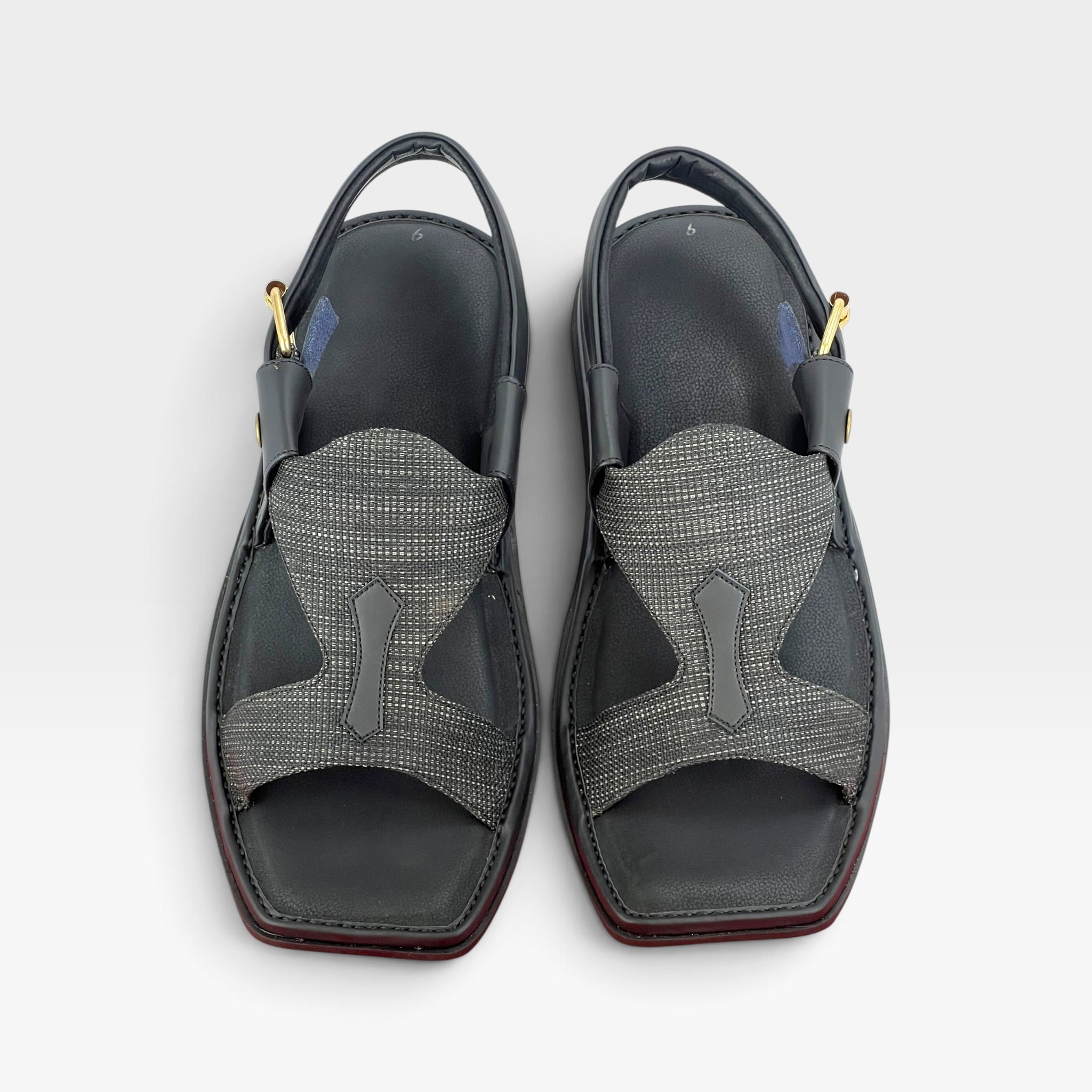 Panjedar Chappal (Fabric Black)