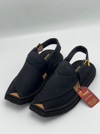Light weight kaptan sued leather (black)