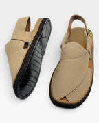 Gogo Premium peshawari chapal(Cream)
