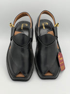 Men’s premium dotted peshawari chapal black