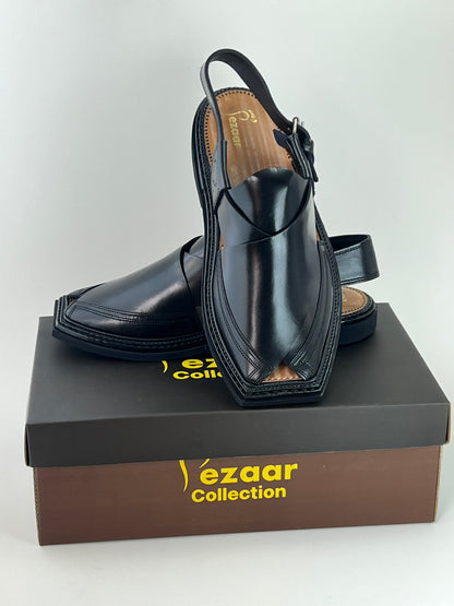 Goll T Vibram Peshawari Chappal T Shape black (light weight )