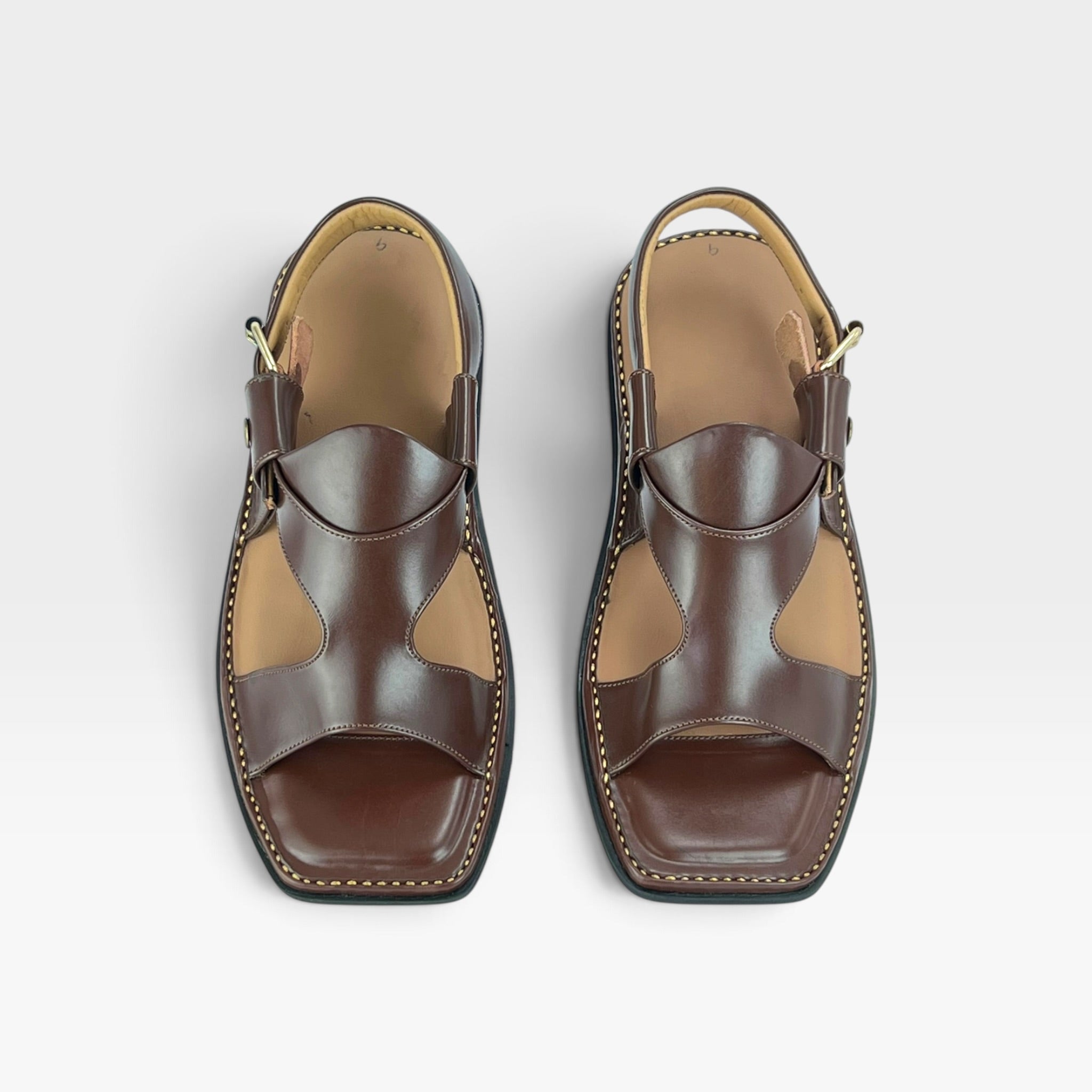Panjedar Chappal Chocolate Brown