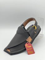 Pure leather Single lefty sole T shapBlack