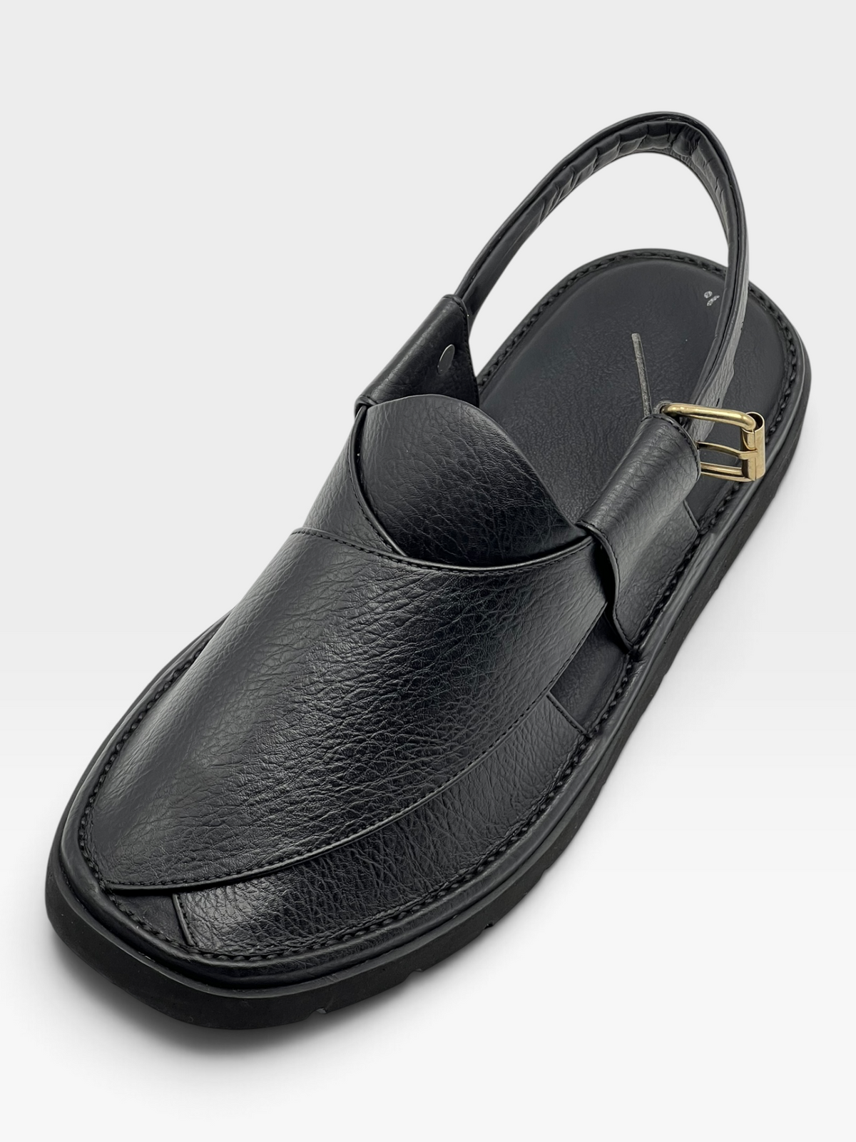 Gogo Round Shape Black Texture Sketcher Sole (Light Weight)