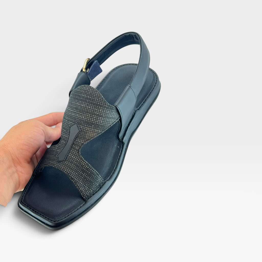 Panjedar Chappal (Fabric Black)