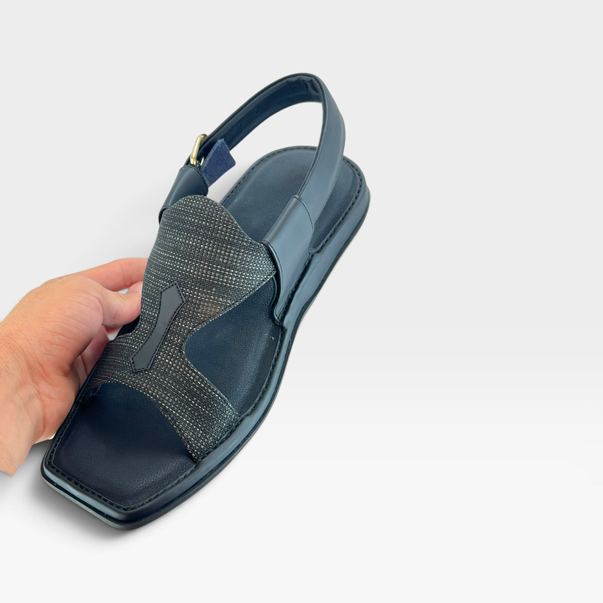 Panjedar Chappal (Fabric Black)