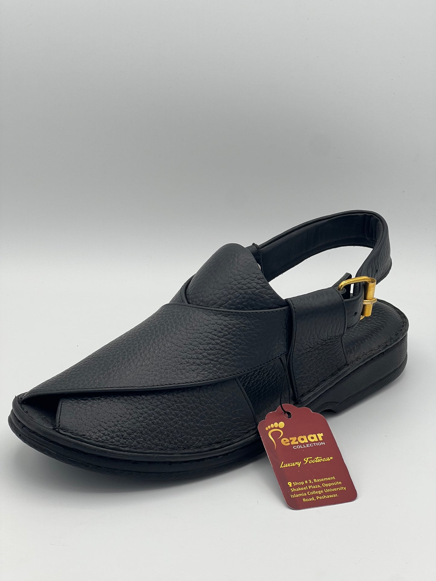 Mens Peshawari chapal Black denider -comfortable and medicated