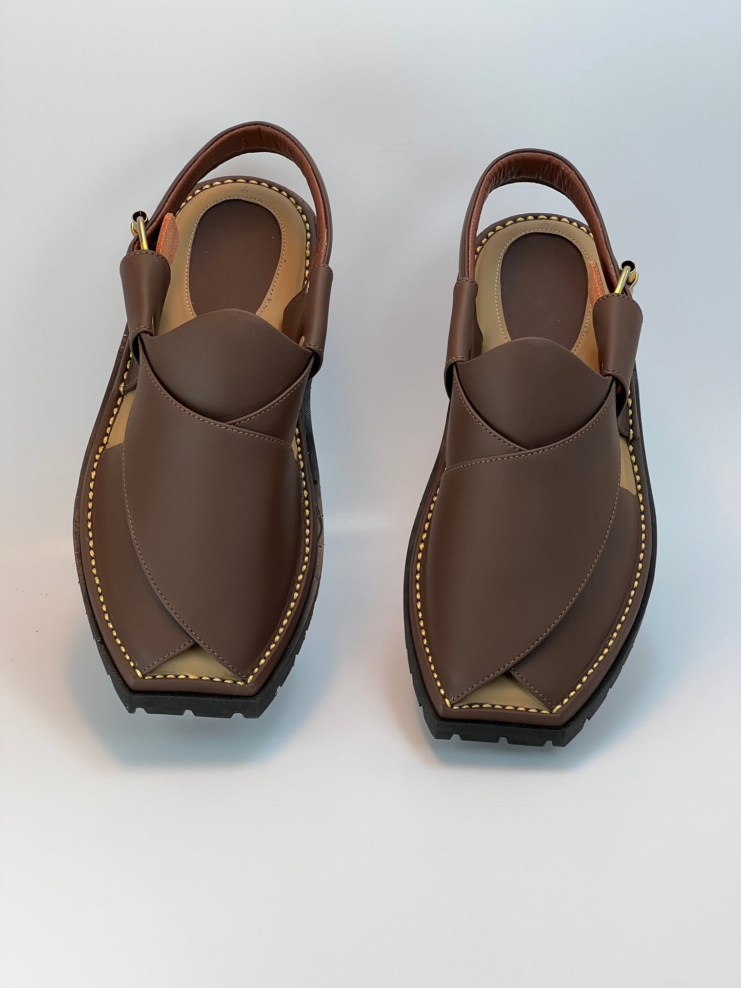 Vibram Chappal T Shape matte Brown (light weight )