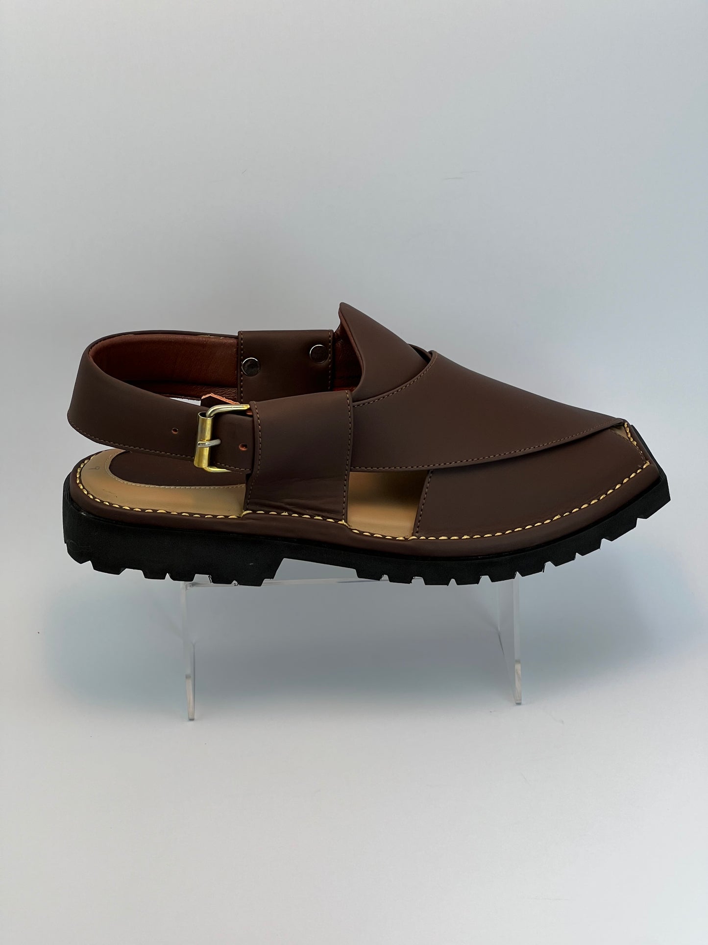 Vibram Chappal T Shape matte Brown (light weight )