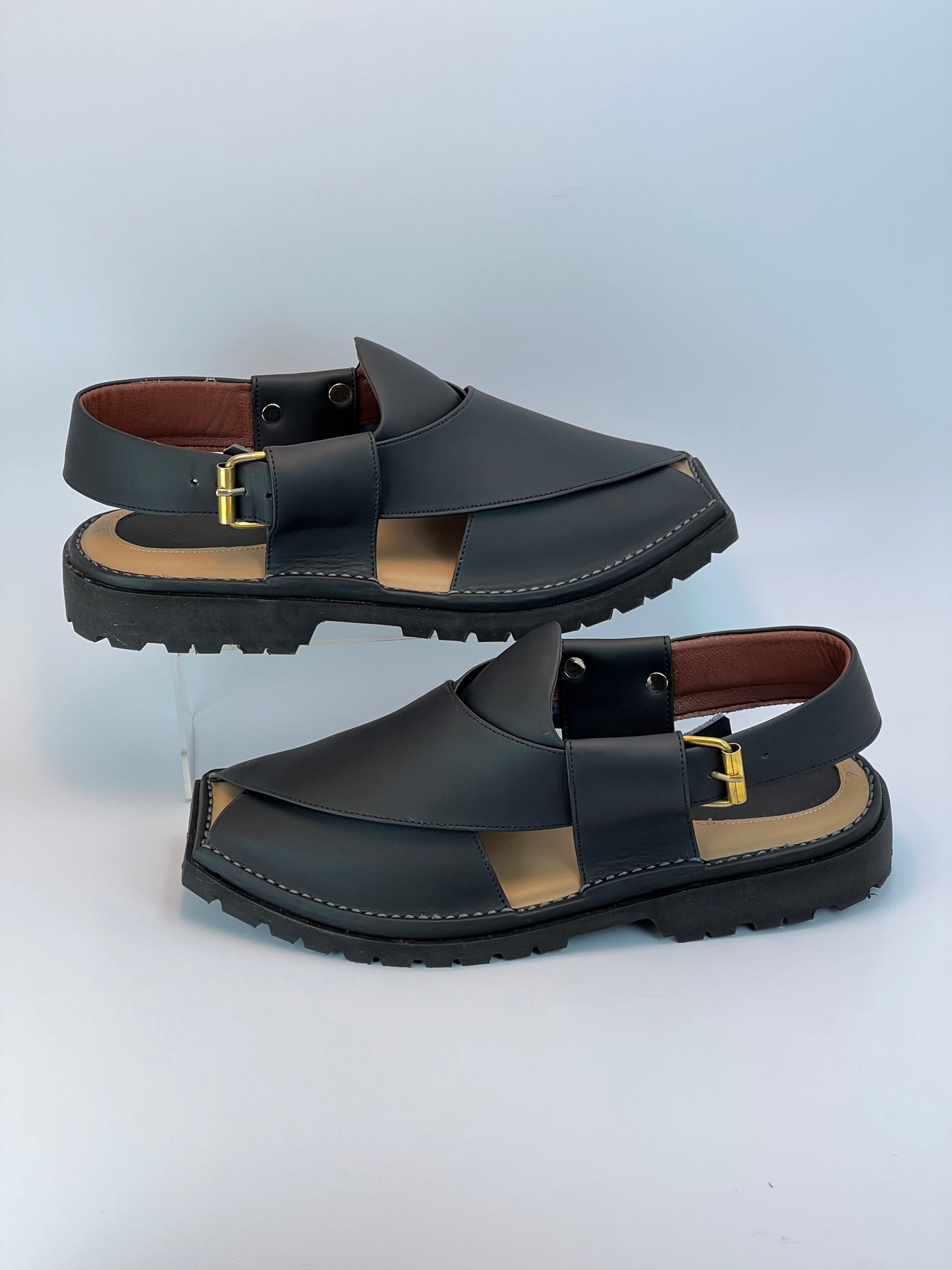 Vibram Chappal T Shape matte black (light weight )