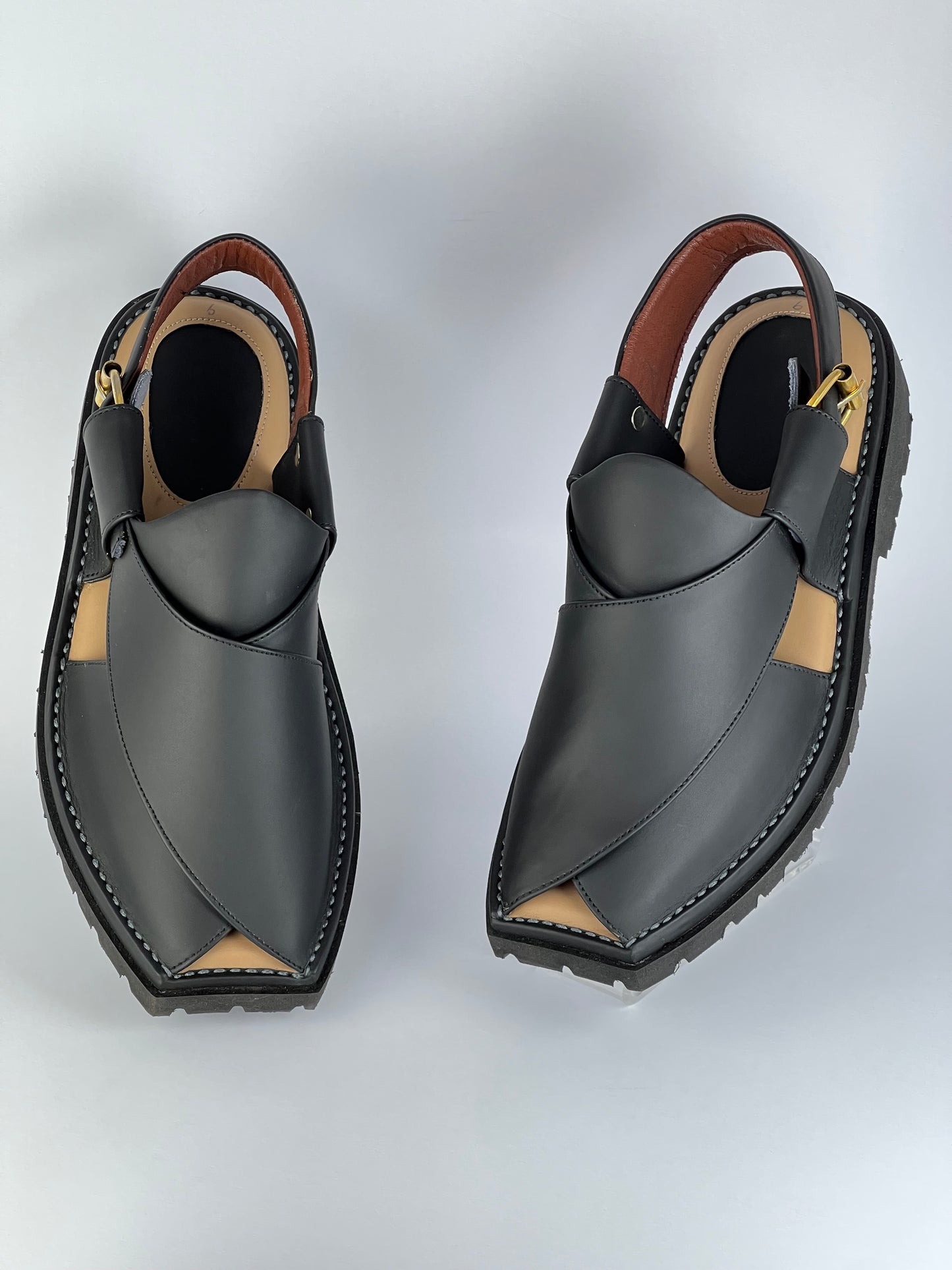 Vibram Chappal T Shape matte black (light weight )