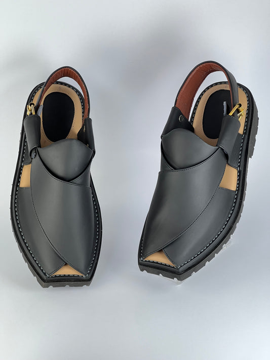 Vibram Chappal T Shape matte black (light weight )