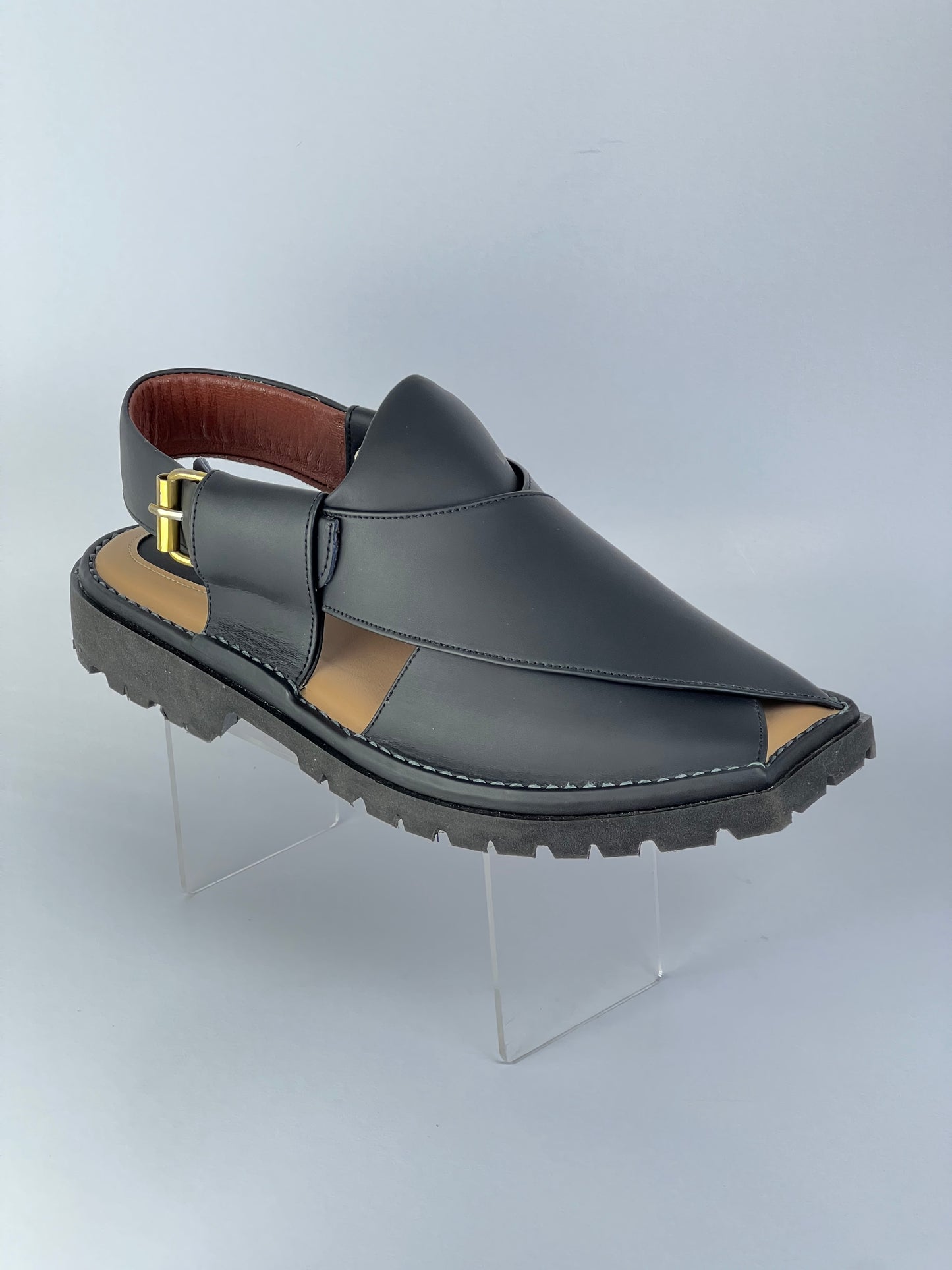 Vibram Chappal T Shape matte black (light weight )