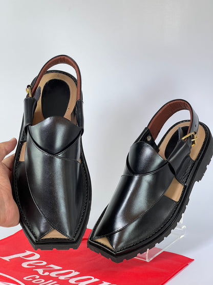 Vibram Chappal T Shape Jet black (light weight )