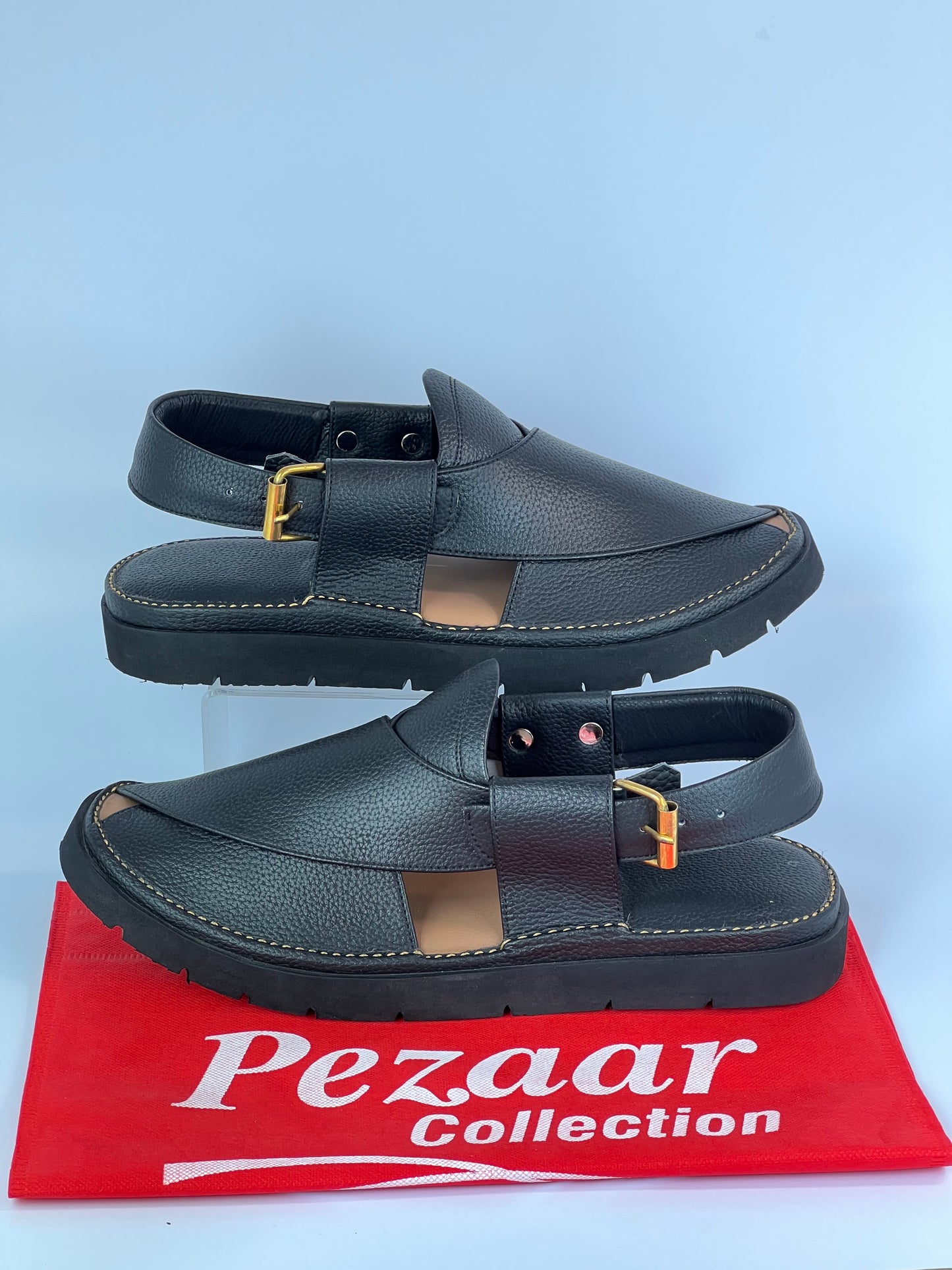 Gogo Round Shape Black Texture Sketcher Sole (Light Weight)