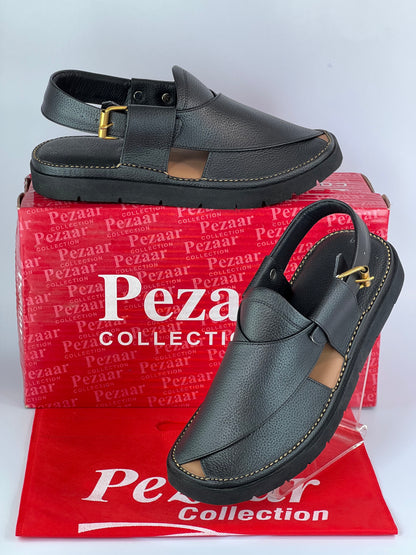 Gogo Round Shape Black Texture Sketcher Sole (Light Weight)