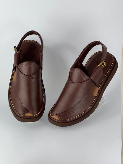 Gogo Round Shape Brown Sketcher Sole