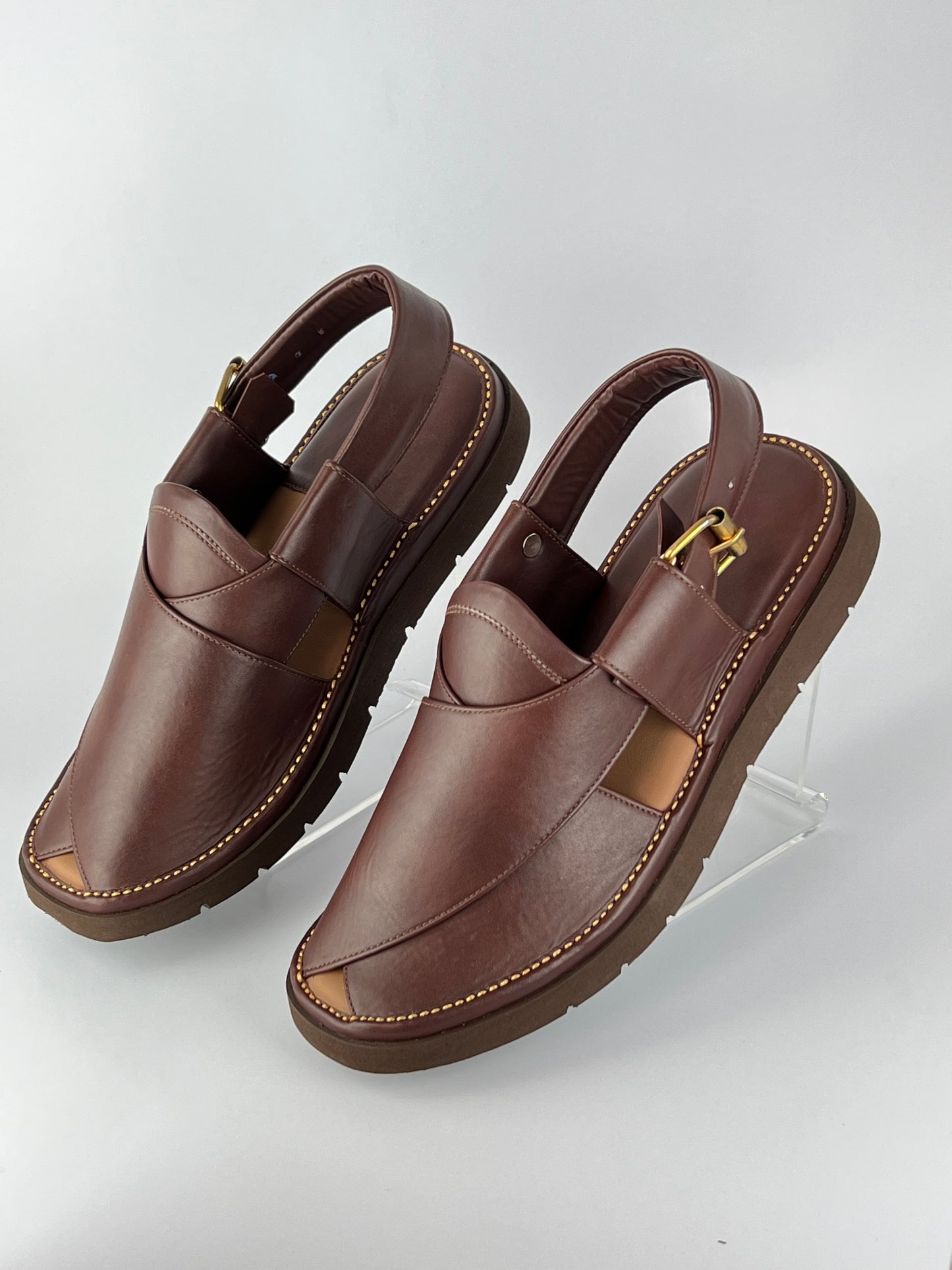 Gogo Round Shape Brown Sketcher Sole