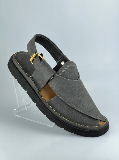 Gogo Round Shape Black Texture Sketcher Sole