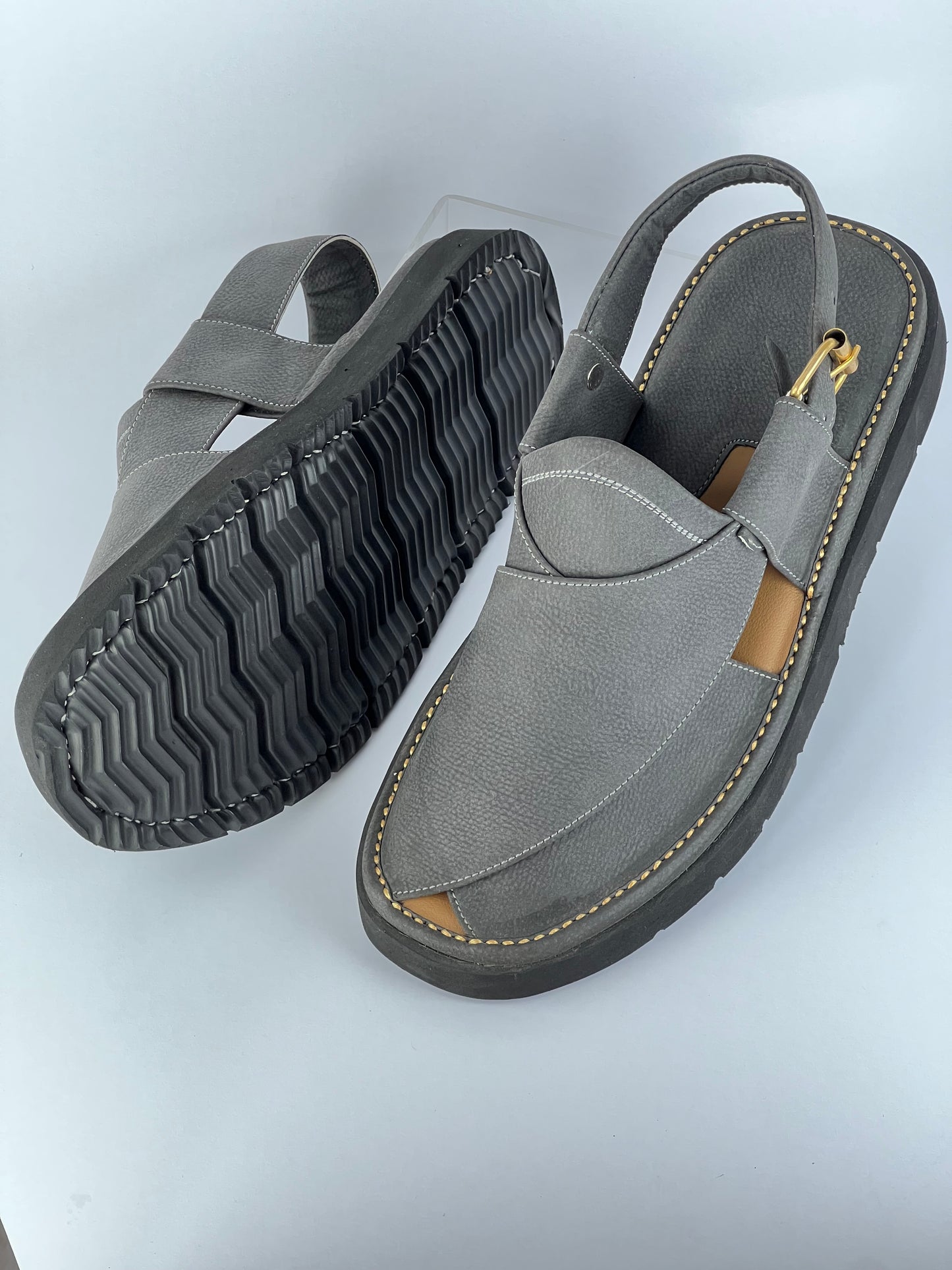 Gogo Round Shape Black Texture Sketcher Sole