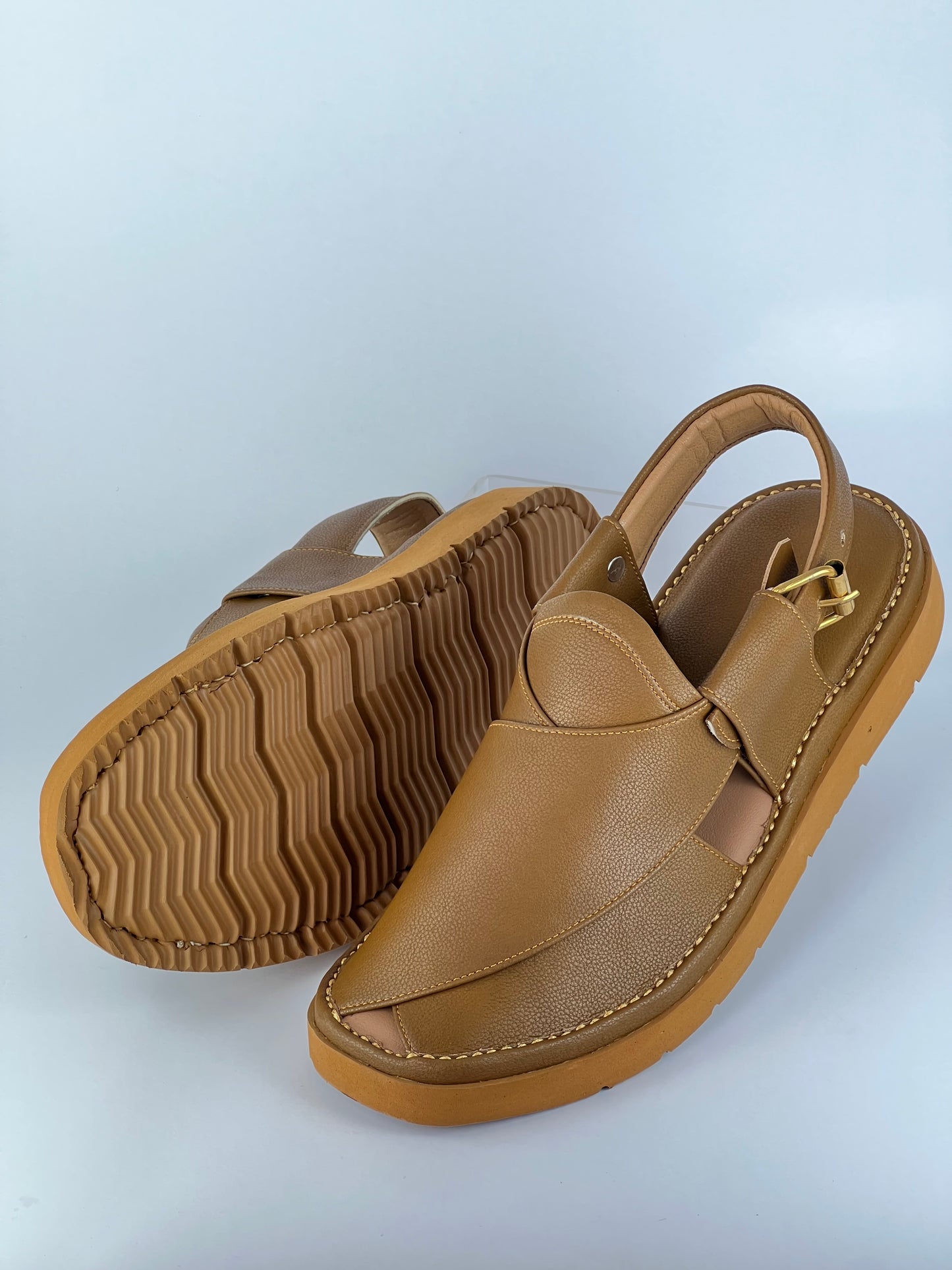 Gogo Round Shape Rust Brown Sketcher Sole (Light Weight)
