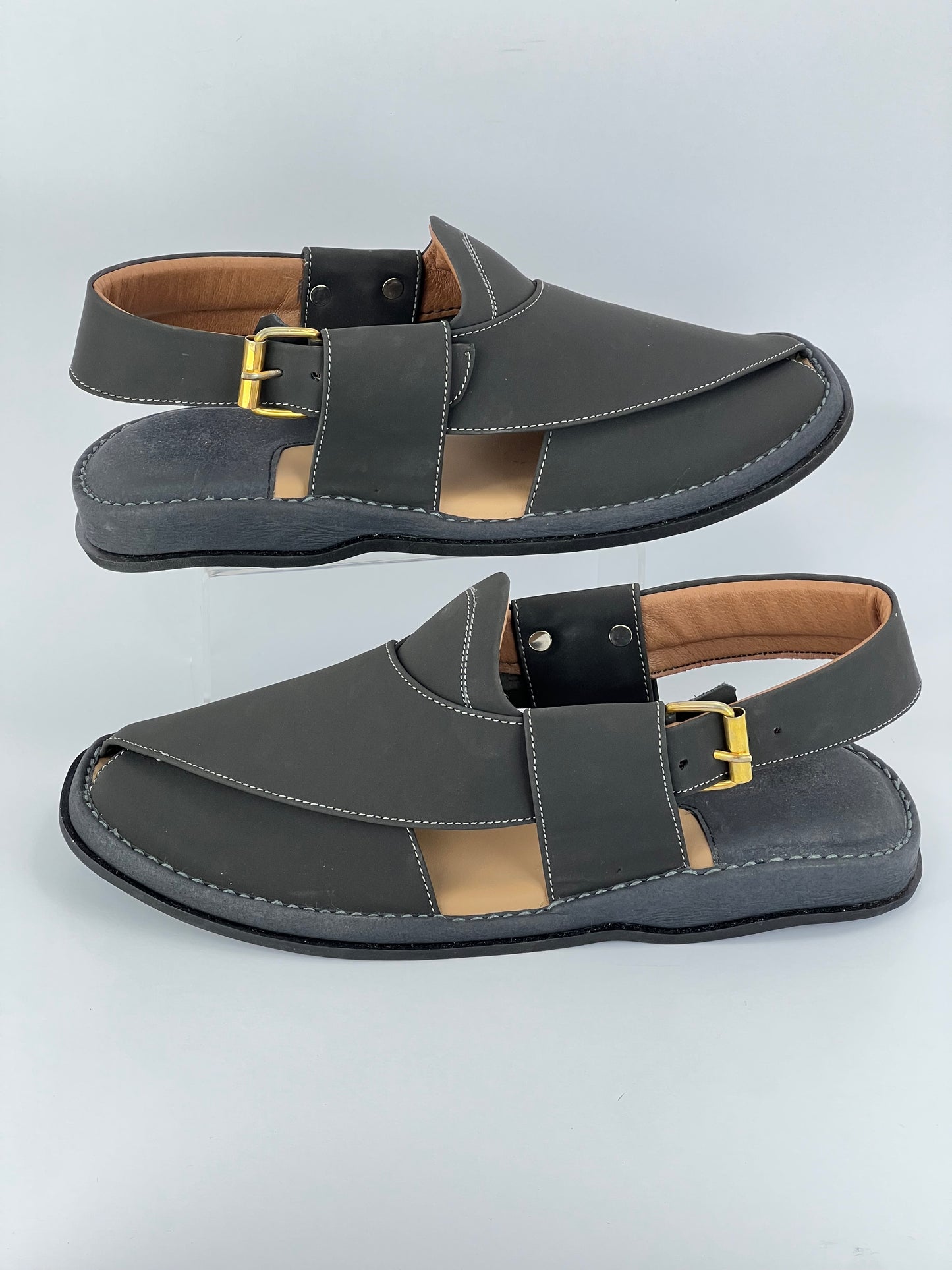 Gogo Round Shape Black Texture(Light Weight)