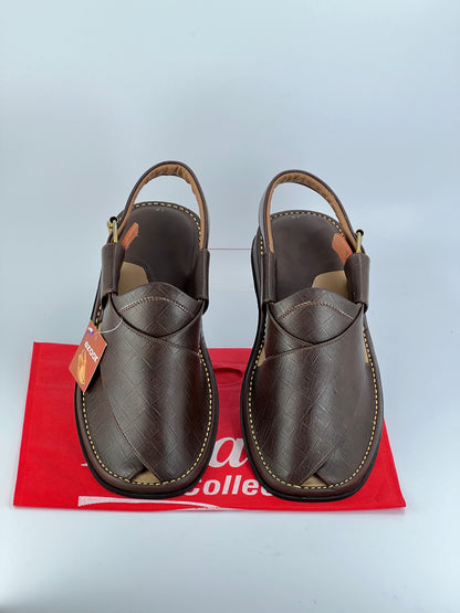 Gogo Round Shape Brown Texture(Light Weight)