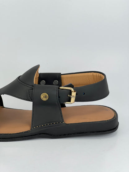 Panjedar Chappal (Matte Black)