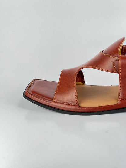 Panjedar Chappal (Burgundy)