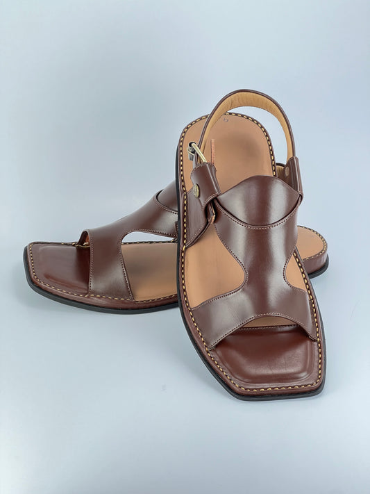 Panjedar Chappal Chocolate Brown