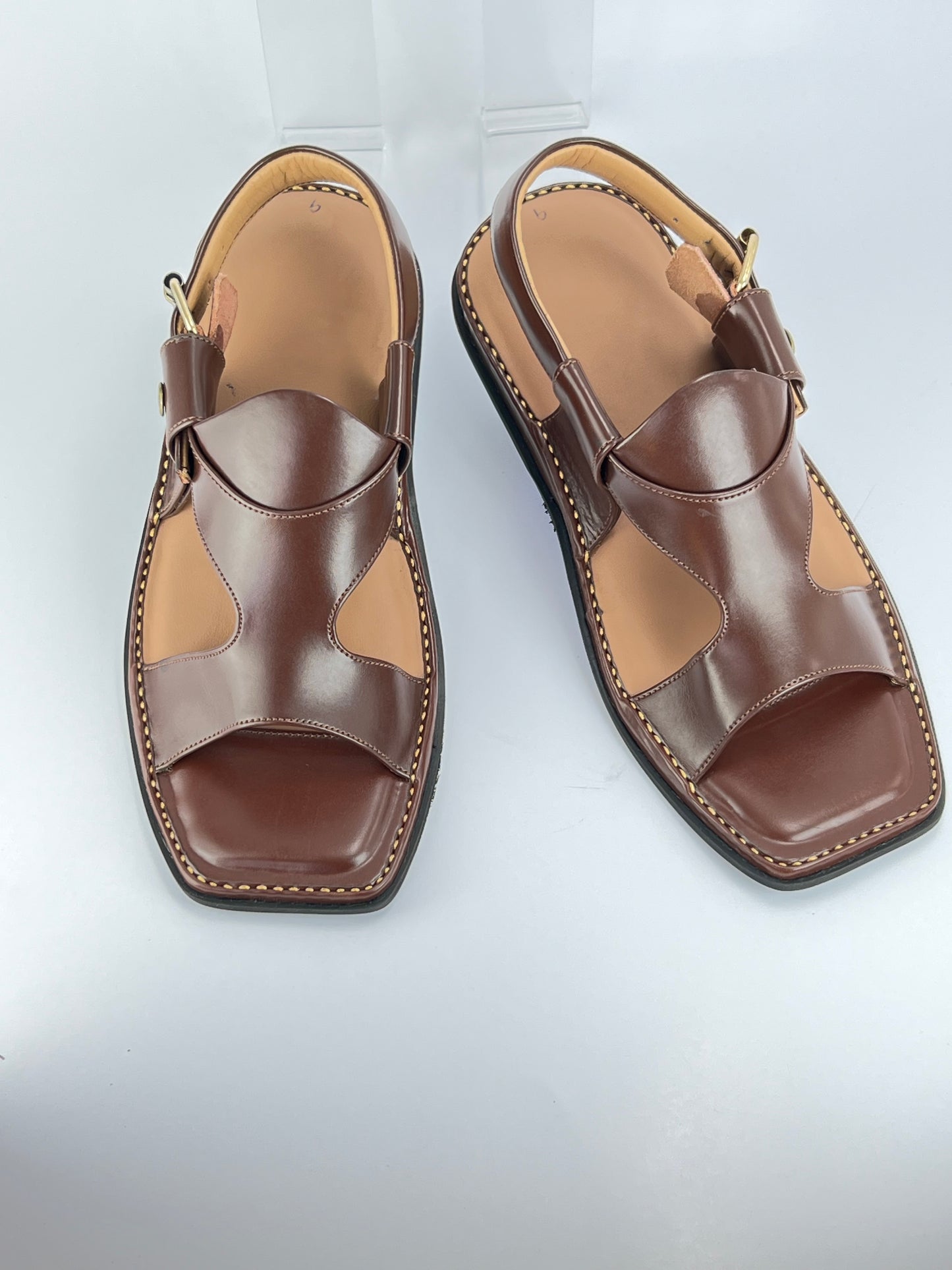 Panjedar Chappal Chocolate Brown