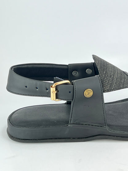 Panjedar Chappal (Fabric Black)