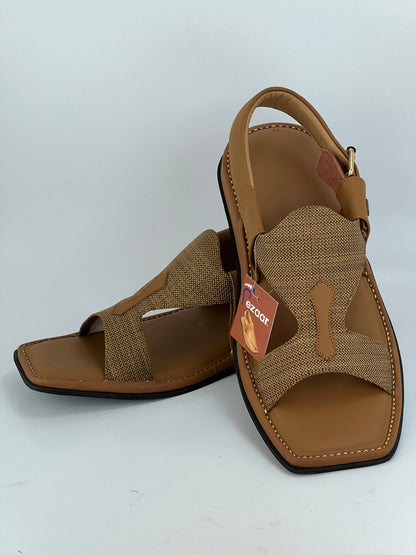 Panjedar Chappal (Fabric Beige)