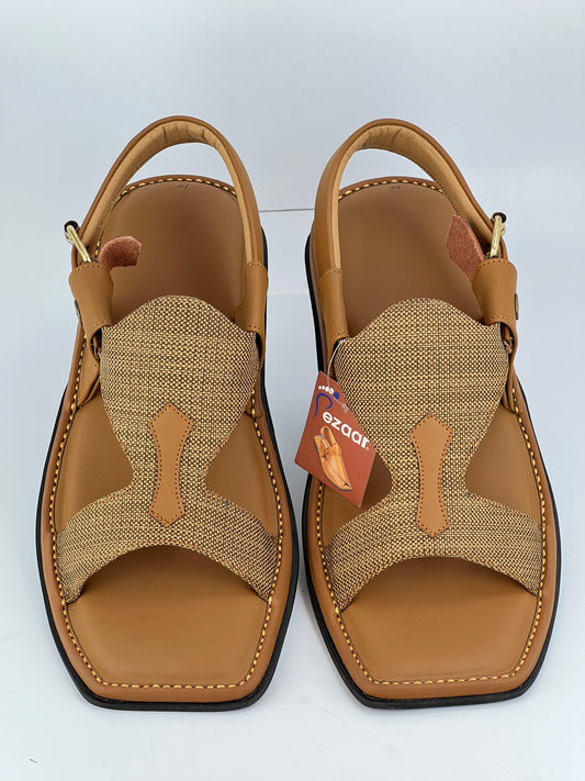Panjedar Chappal (Fabric Beige)