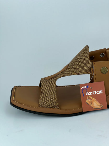 Panjedar Chappal (Fabric Beige)
